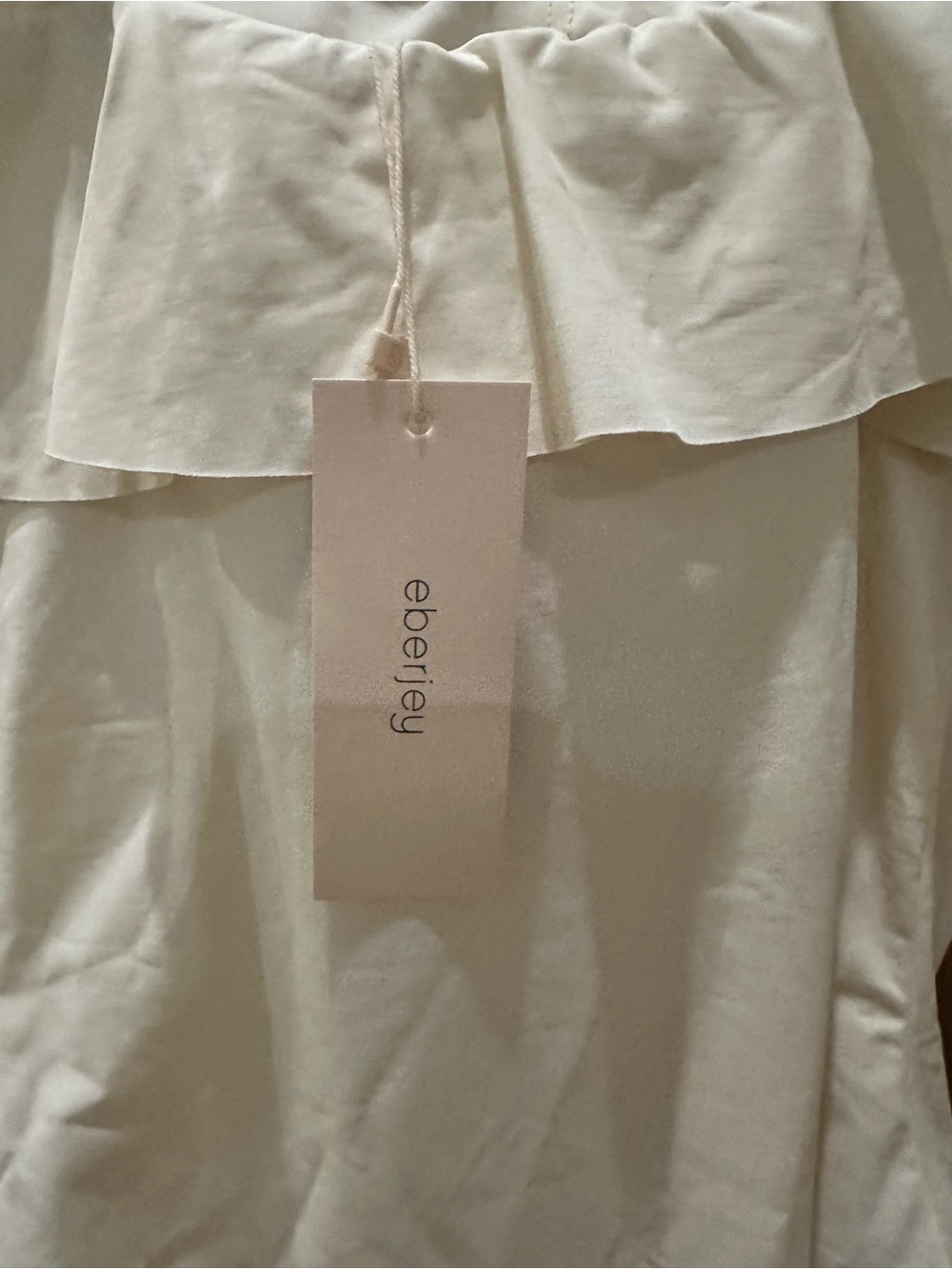 NWT Eberjey Women’s One-Piece Ruffle Swimsuit in Ecru size S - Picture 6 of 8